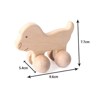 presente Toy Beech Wood Car Educational Montess da noz preta do carro de Toy Maple Car Mahogany Classic dos blocos de apartamentos do bebê 9/Style