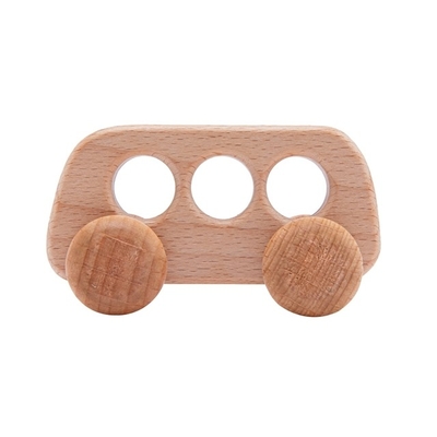 presente Toy Beech Wood Car Educational Montess da noz preta do carro de Toy Maple Car Mahogany Classic dos blocos de apartamentos do bebê 9/Style