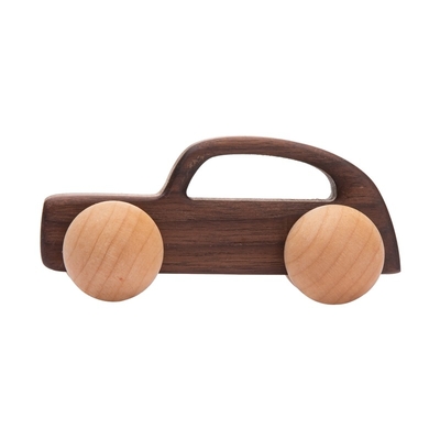 presente Toy Beech Wood Car Educational Montess da noz preta do carro de Toy Maple Car Mahogany Classic dos blocos de apartamentos do bebê 9/Style