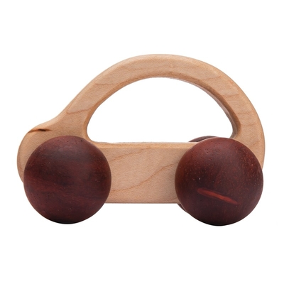presente Toy Beech Wood Car Educational Montess da noz preta do carro de Toy Maple Car Mahogany Classic dos blocos de apartamentos do bebê 9/Style