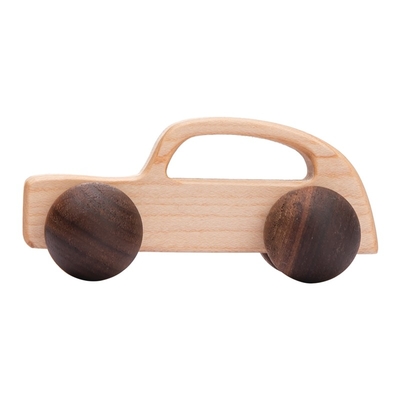 presente Toy Beech Wood Car Educational Montess da noz preta do carro de Toy Maple Car Mahogany Classic dos blocos de apartamentos do bebê 9/Style
