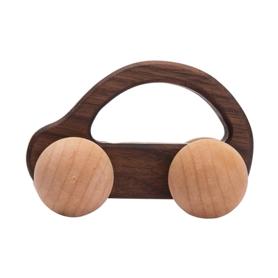 presente Toy Beech Wood Car Educational Montess da noz preta do carro de Toy Maple Car Mahogany Classic dos blocos de apartamentos do bebê 9/Style