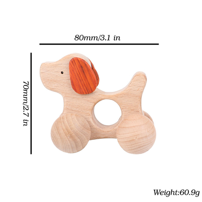 presente Toy Beech Wood Car Educational Montess da noz preta do carro de Toy Maple Car Mahogany Classic dos blocos de apartamentos do bebê 9/Style