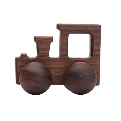 presente Toy Beech Wood Car Educational Montess da noz preta do carro de Toy Maple Car Mahogany Classic dos blocos de apartamentos do bebê 9/Style