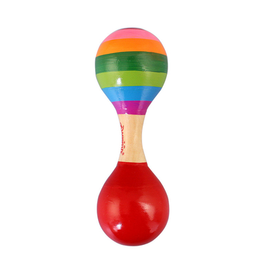 Chocalho de madeira musical Montessori para o bebê dos brinquedos da ucha do bebê educacional
