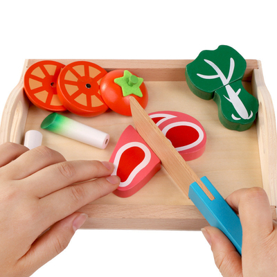 A cozinha da simulação finge crianças de Toy Wooden Montessori Educational For