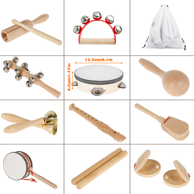 Brinquedos musicais de madeira da percussão para a criança educacional