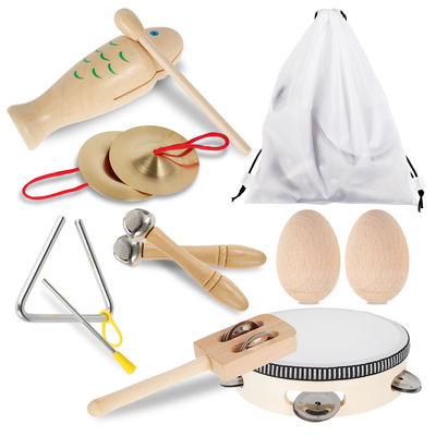 Brinquedos musicais de madeira da percussão para a criança educacional