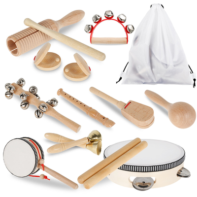 Brinquedos musicais de madeira da percussão para a criança educacional