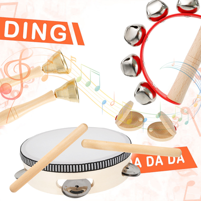 Brinquedos musicais de madeira da percussão para a criança educacional