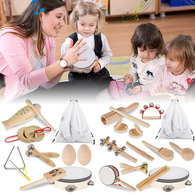 Brinquedos musicais de madeira da percussão para a criança educacional