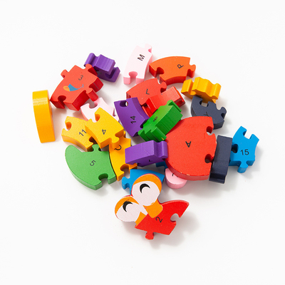 Brinquedos de madeira do bloco de apartamentos para da tartaruga adiantada de Digitas dos caracóis da educação do bebê das crianças crianças de soletração cognitivas