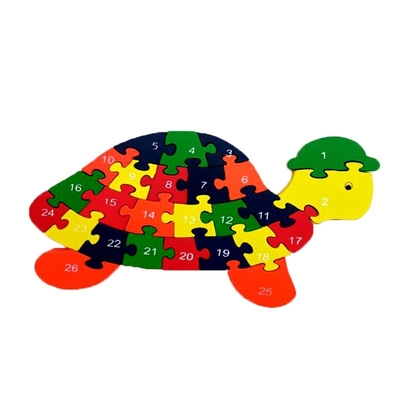 Brinquedos de madeira do bloco de apartamentos para da tartaruga adiantada de Digitas dos caracóis da educação do bebê das crianças crianças de soletração cognitivas