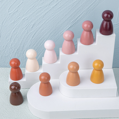 Brinquedo educacional de empilhamento criativo Não-tóxico de madeira do jogo do equilíbrio de Toy Safe DIY do bebê do bloco de apartamentos do arco-íris de Montessori