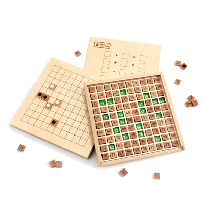 Montessori educacional 	Matemática de madeira Toy For Preschool Counting Number