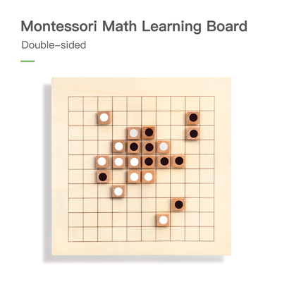 Montessori educacional 	Matemática de madeira Toy For Preschool Counting Number
