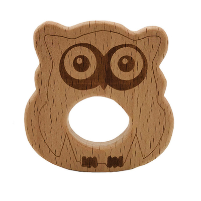 Forma animal de madeira da tartaruga da baleia da coala da tartaruga do produto comestível de Teethers do bebê