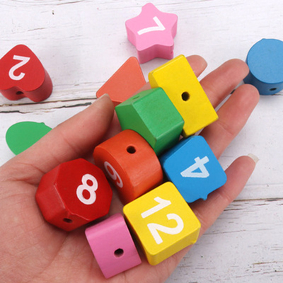 Os grânulos educacionais animais de Montessori do pulso de disparo frisado de madeira colorido de Digitas confundem os dispositivos que combinam o pulso de disparo Toy Kid