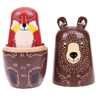 Presentes feitos a mão das crianças de Matryoshka da boneca de madeira do russo