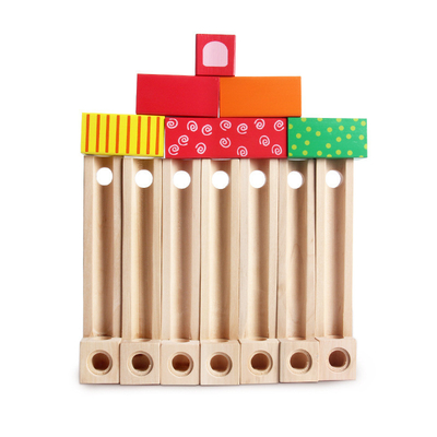 blocos de apartamentos de madeira Toy Educational For Children Kid do mármore 33Pcs