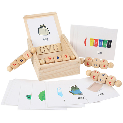 A leitura de madeira de Montessori obstrui a aprendizagem de gerencio de gerencio do alfabeto da letra