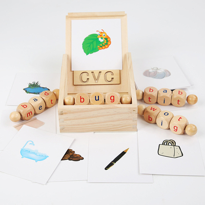 A leitura de madeira de Montessori obstrui a aprendizagem de gerencio de gerencio do alfabeto da letra