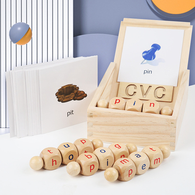 A leitura de madeira de Montessori obstrui a aprendizagem de gerencio de gerencio do alfabeto da letra