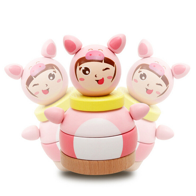 Secadora de roupa Doll Roly Poly Mobile Rattles Toy para o presente das crianças dos neonatos do bebê
