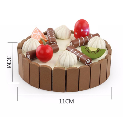 17PCS simulação Mini Kitchen Set de madeira DIY magnético para educacional adiantado