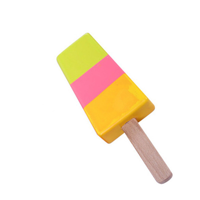Brinquedos de madeira impressos do gelado 1pc para brinquedos prées-escolar do menino da menina