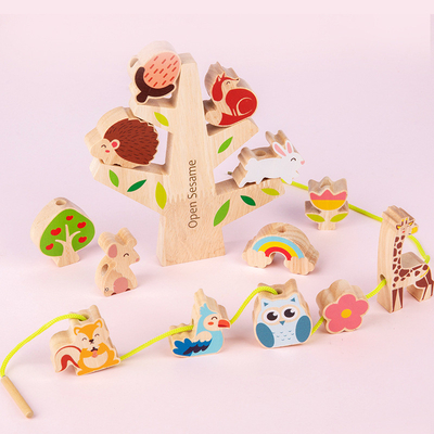 Forest Music Animal Balanced String de madeira perla os blocos de apartamentos educacionais