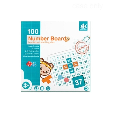 Cem números de pensamento matemáticos 1 100 do SIDA de formação de Montessori da placa