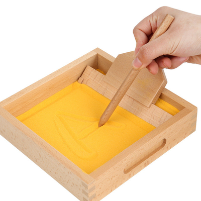 Discurso de Montessori da caixa da pintura de areia que ensina brinquedos educacionais