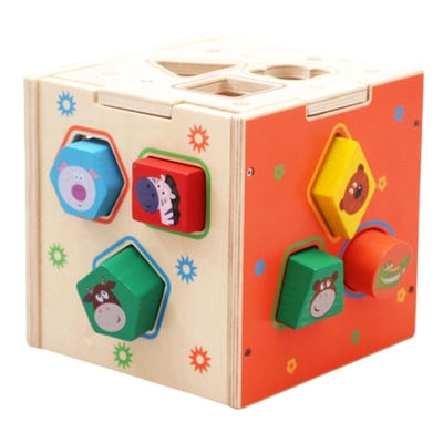 Resolução de problemas geométrica de madeira do desenvolvimento de Toy Teaching Aid Baby Brain