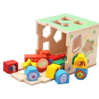 Resolução de problemas geométrica de madeira do desenvolvimento de Toy Teaching Aid Baby Brain