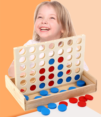 As crianças educacionais alinham o enigma Toy Wooden Foldable da placa da fileira
