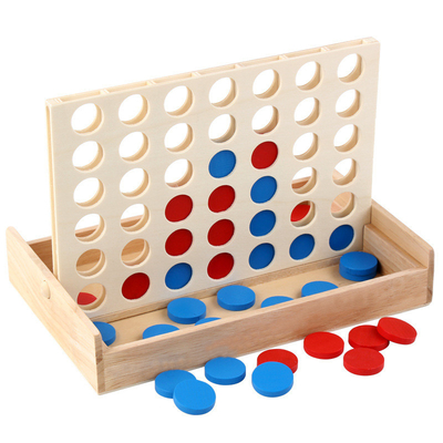 As crianças educacionais alinham o enigma Toy Wooden Foldable da placa da fileira