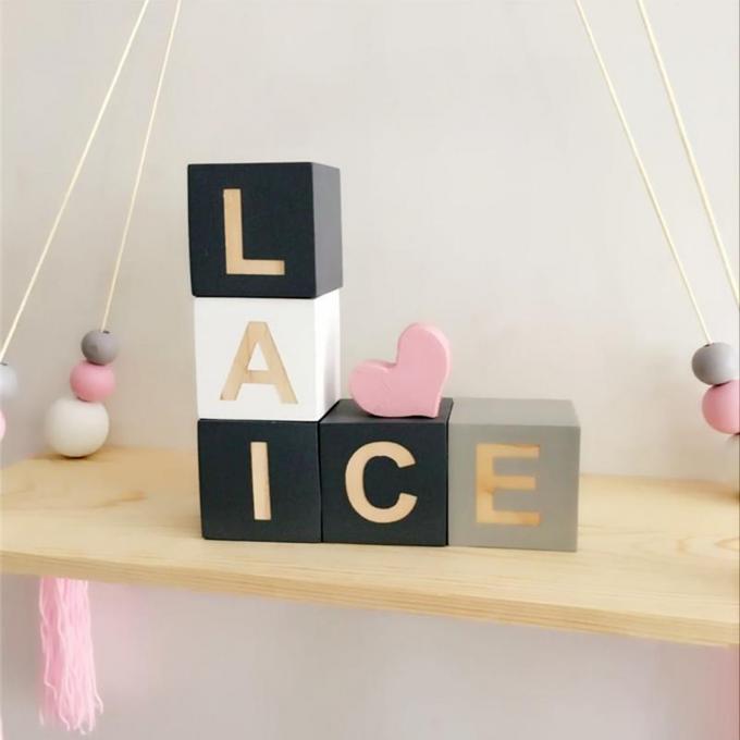 enigma do bebê de 10pcs Mini Wooden Cubes Square Blocks que faz a pintura implorando de madeira para brinquedos dos passatempos das crianças dos projetos dos ofícios DIY