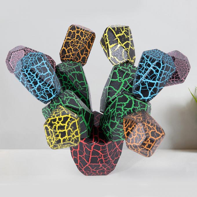 Cacto de equilíbrio do divertimento que empilha Toy Perception Toys para crianças prées-escolar